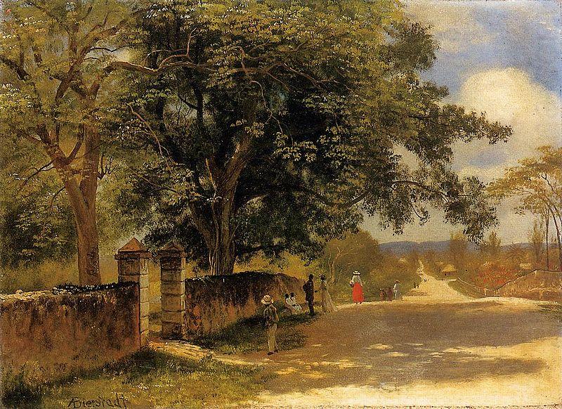 Street in Nassau, Albert Bierstadt
